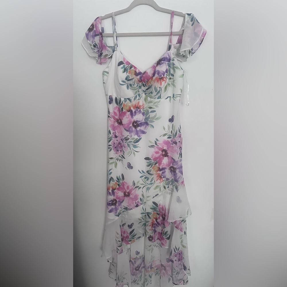 NWT Tadashi Shoji | Floral high low dress | Size 10